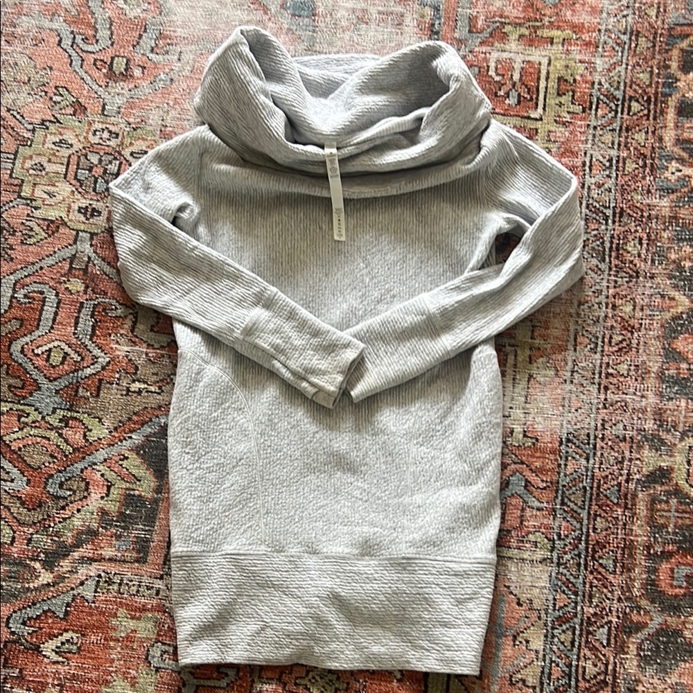 Lululemon Cowl Neck Women's Sweatshirt Dress with pockets size small